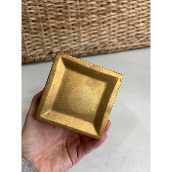 Living Home by Zrike GLO-LIGHT Ceramic Goldtone Candle Holder Home‎ Decor - Picture 2 of 4